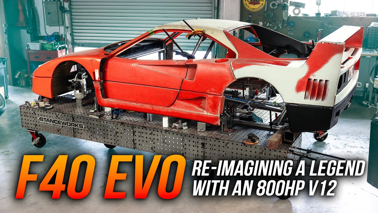 Stanceworks Real Ferrari F40 Project Part 9: The F40 Is Getting A New 458 Suspension Jig, And It’s Getting Air Jacks!
