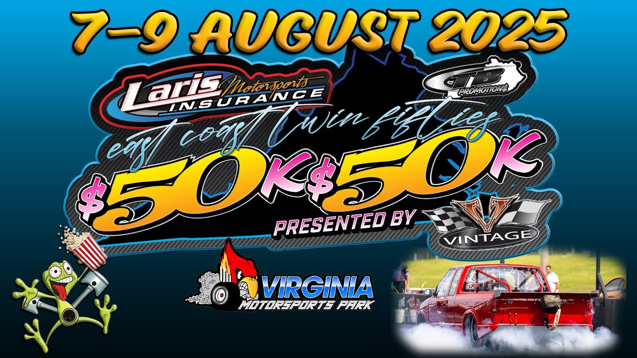FREE LIVE BIG MONEY BRACKET RACING: Laris Motorsports Insurance East Coast Twin $50’s – Saturday
