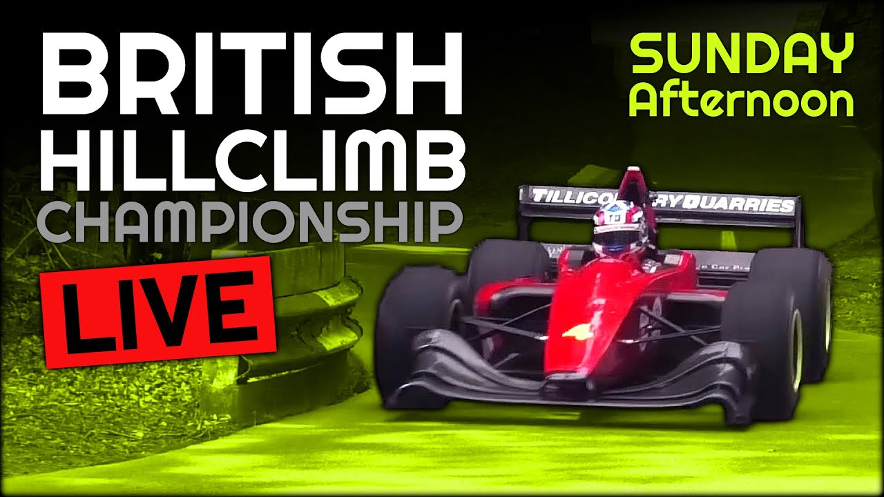 British Championship Hillclimb LIVE from Doune – Sunday Afternoon Racing Action Livestream