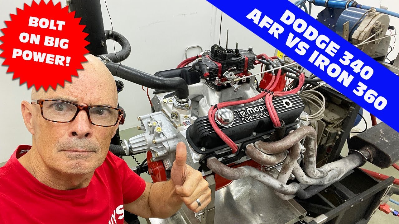 AFR MOPAR 340 HEAD TEST! THE ENGINE MASTER HIMSELF, STEVE DULCICH & RICHARD HOLDENER COMPARED AFR VS IRON 360 HEADS