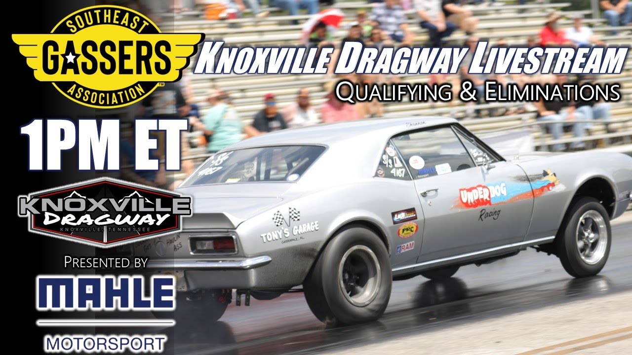 FREE RACEDAY LIVESTREAM | The Southeast Gassers Association Visits Knoxville Dragway | Wheels Up Drag Racing!