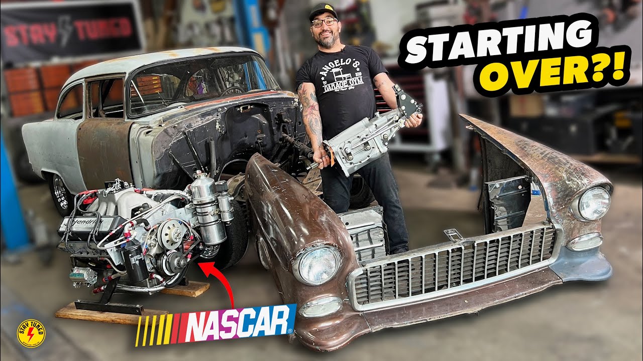 Tony Angelo Tears His NASCAR Powered ’55 Chevy Down to NOTHING! It Is Time to GET SERIOUS.