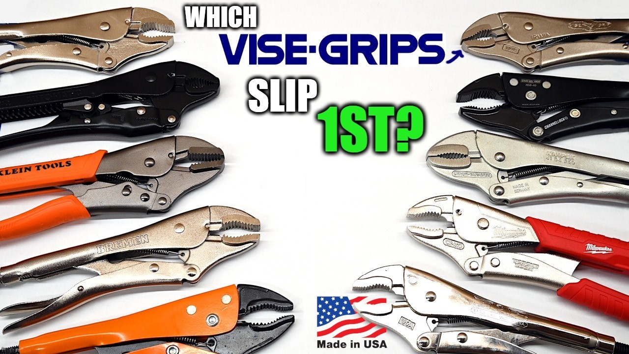 Testing Vice Grips Differently: Squeezing Power, Grip Strength, And More! But Are These All Made In The Same Factory?