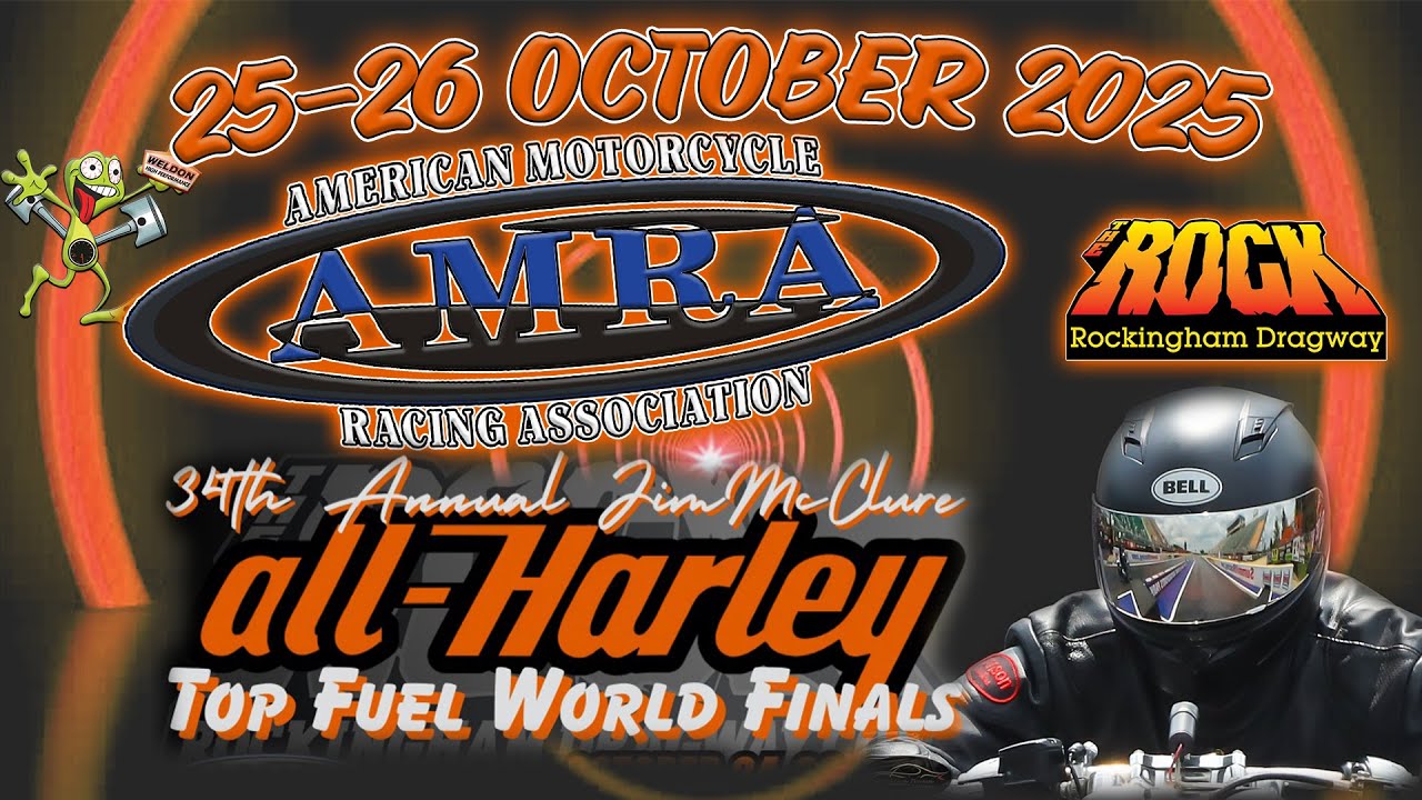 FREE Motorcycle Drag Racing Livestream: The American Motorcycle Racing Association 2025 Jim McClure All Harley Nitro Nationals – Sunday