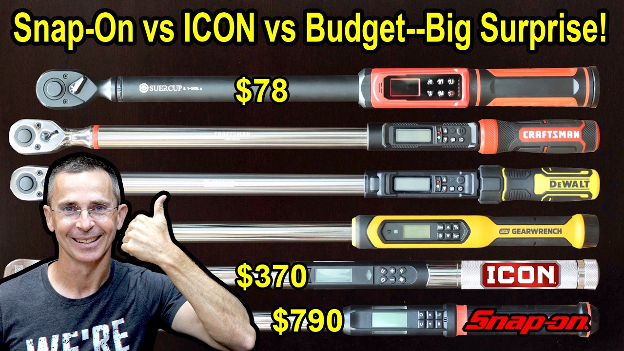 Tool Testing Video: How Does The Cheap $78 Torque Wrench Compare To The $790 Snap On & ICON?