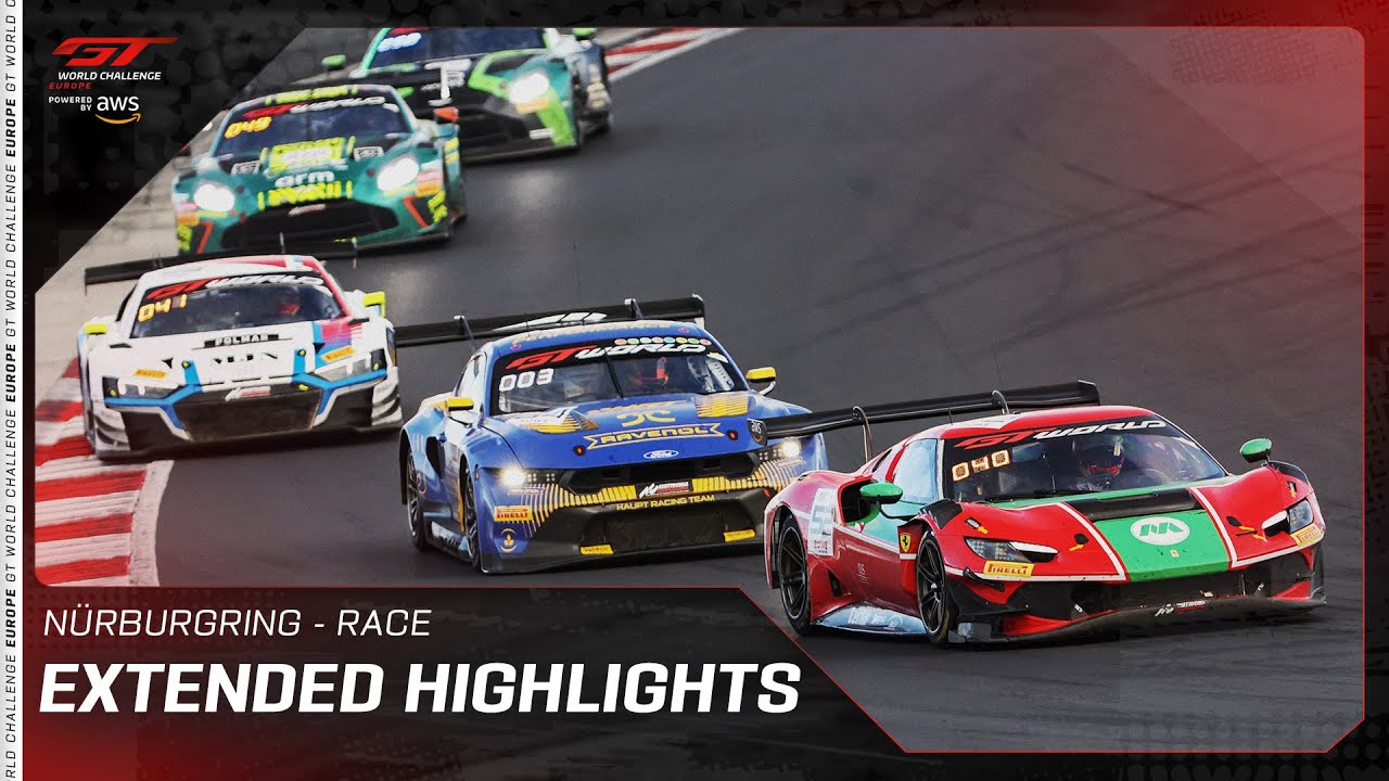Extended Highlights From The  GT World Challenge Europe powered by AWS Race At Nürburgring 2025