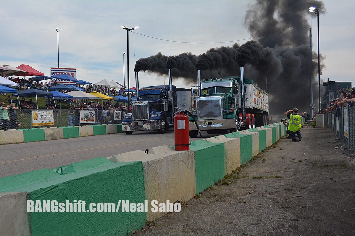 Big Rig Diesel Drag Racing Photos: Kuhnle Motorsports Park Does It Right At Unc’s Fall Brawl. Quebec Style Uphill Drags!