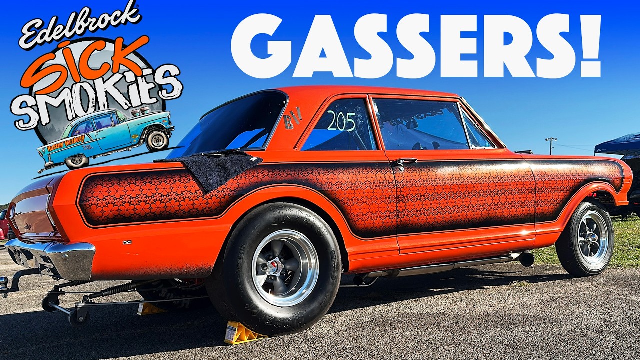 Gasser Video: The Hot Rod Hoarder Finds All The CRAZY GASSERS at Sick Smokies Drag-N-Drive 2025.