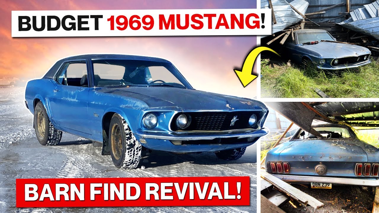 Abandoned For 32 Years! Will This 1969 Mustang Run! What Will It Look Like After A Budget Transformation?