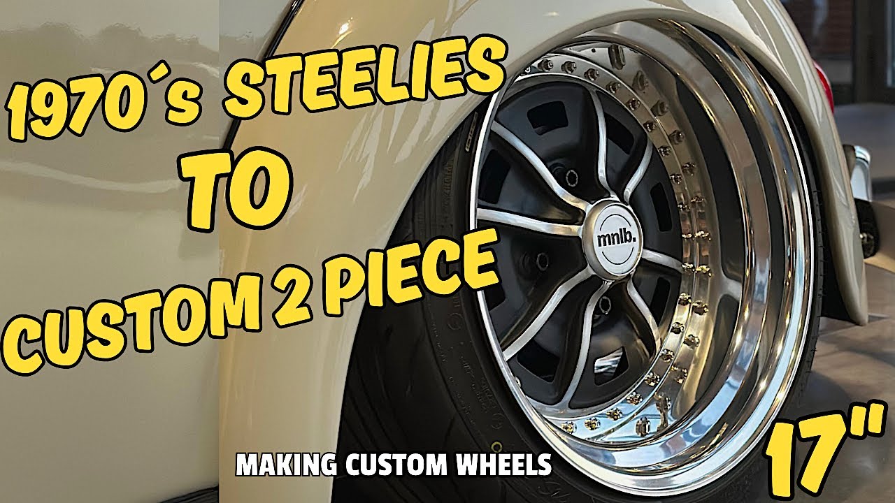 Building Custom, Steel, Two Piece Wheels: These VW Bug Custom 2 Piece Wheels Start Out As 1970`s Sprintstar Steelies!