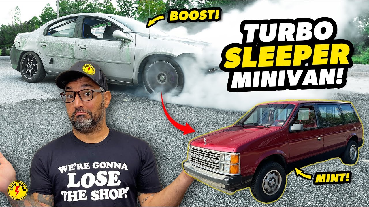 Swapping SRT4 TURBO POWER Into A MINT 1985 Dodge Minivan!! Building an EPIC Family Hauler With A Crusty SRT4.