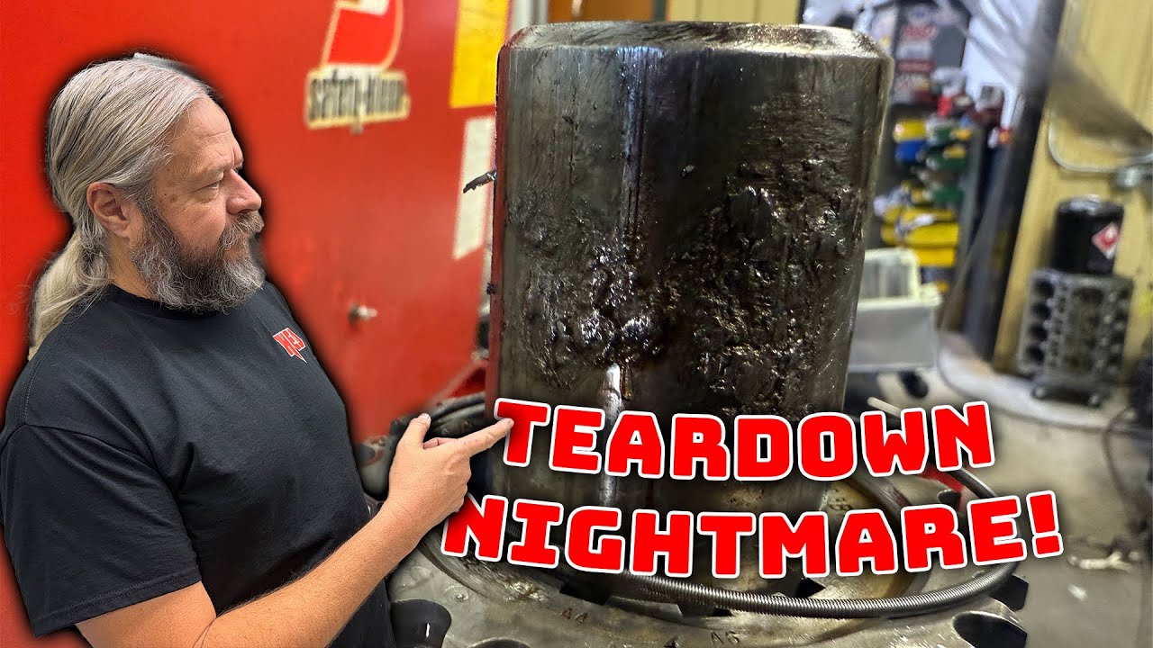 Engine Teardown Nightmare! This Crankshaft Welded Itself To The Balancer! Watch How Peter At HED Get’s This Thing Apart.