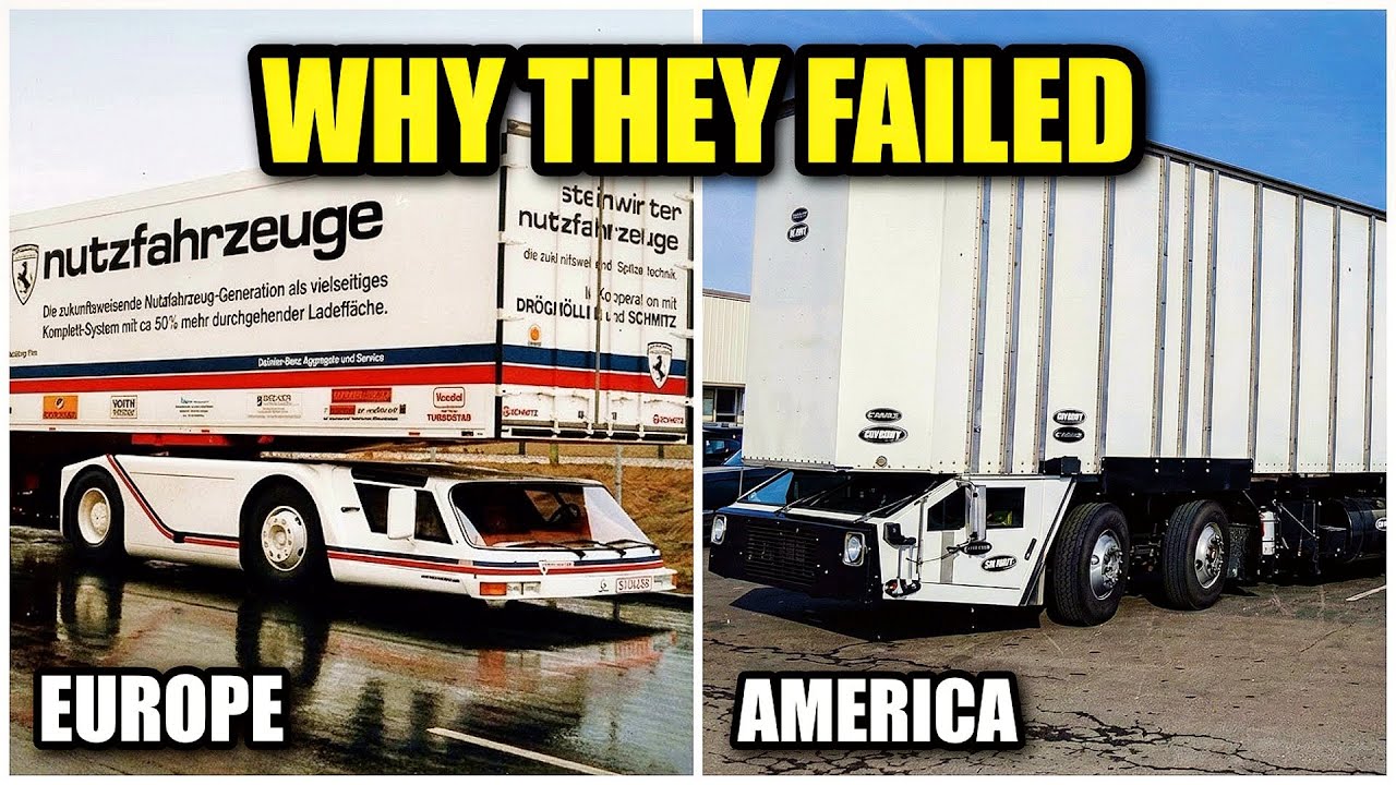 A Big Rig That Is Lower Than a Ferrari? The Cab-Under Trucks That Drivers Feared, Were An Awesome Idea… Maybe