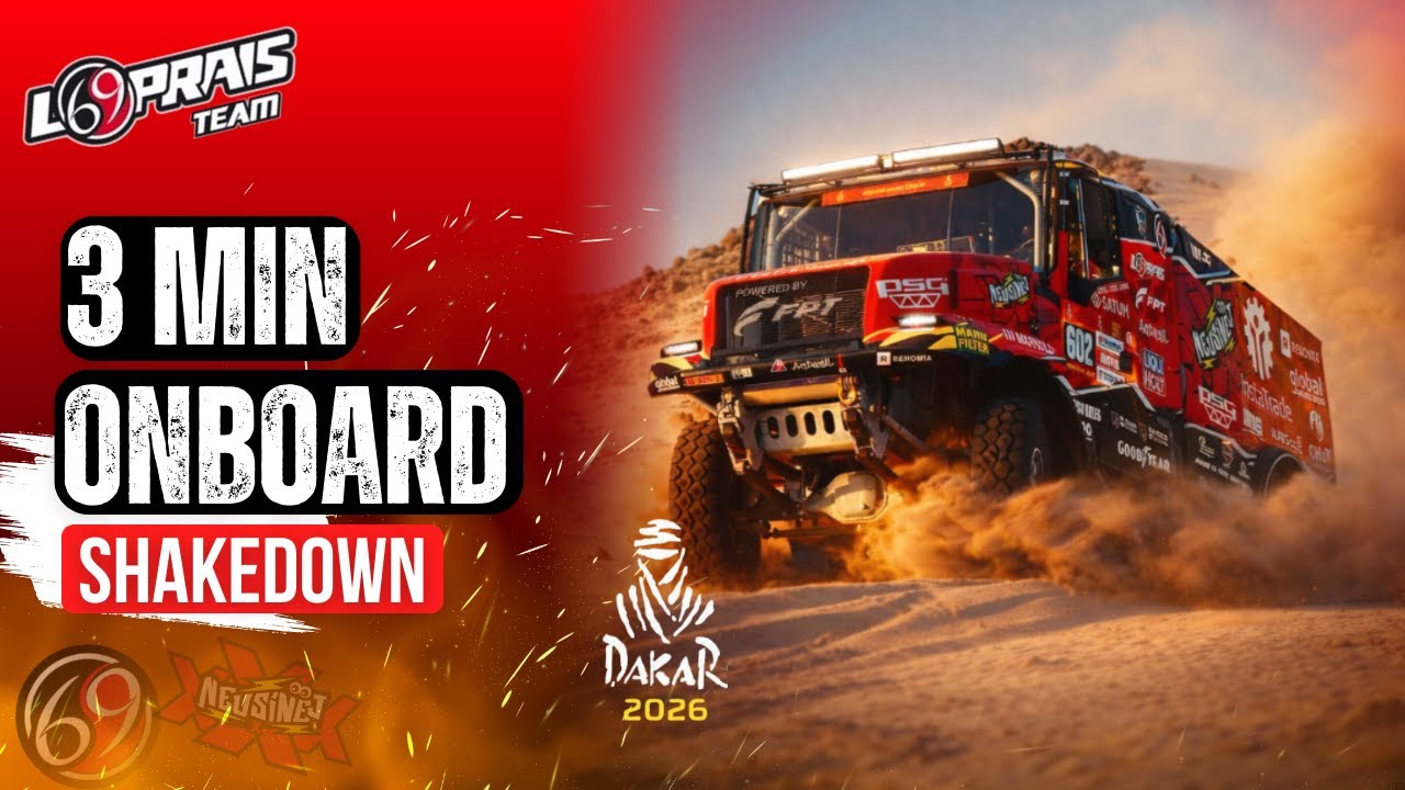 ONBOARD SHAKEDOWN – TESTING THE DAKAR INSTATRADE IVECO POWERSTAR TRUCK OF ALES LOPRAIS TEAM- THIS FPT POWERED BIG TRUCK HAULS ASS ON DIRT!