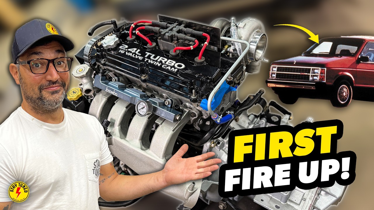 Swapping a 500HP SRT4 Turbo Engine Into The Cleanest Classic Dodge Caravan Ever. Now Look How Cool It Will Be!