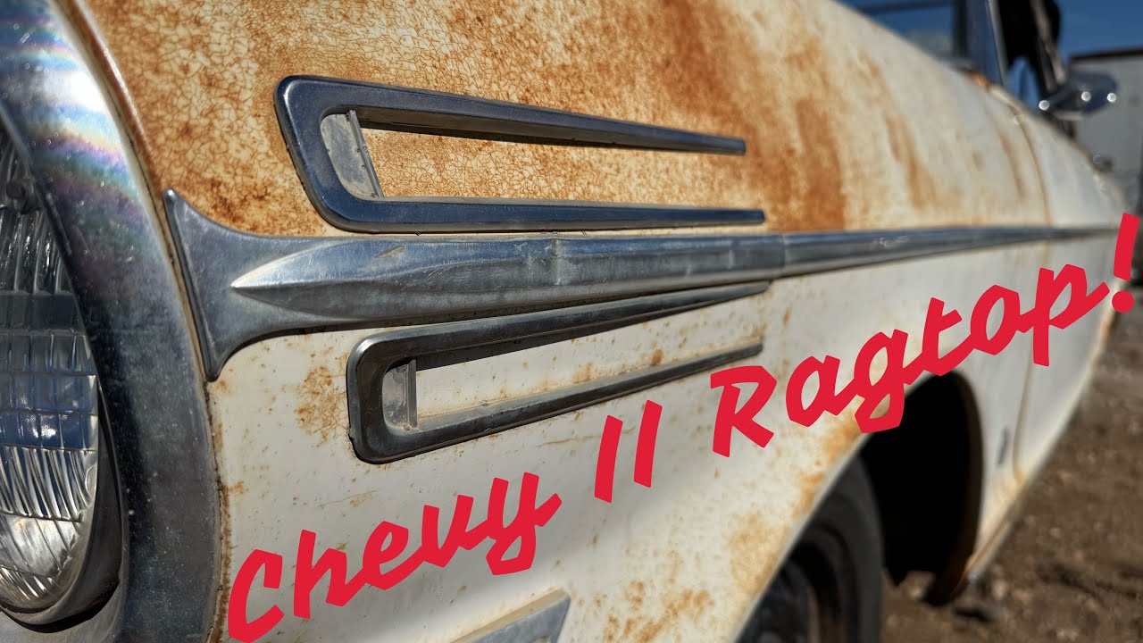 New Junkyard Inventory! Look At This Ragtop Chevy II Nova That Just Came Through The Gates!