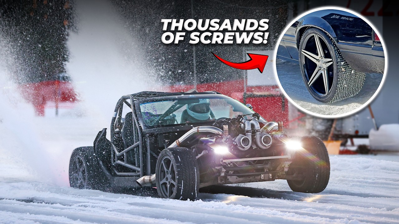 Merrill Ice Drags Video: This Shouldn’t Be Possible.. 1000HP Cars Drag Race on ICE! Frozen Lake Drag Racing