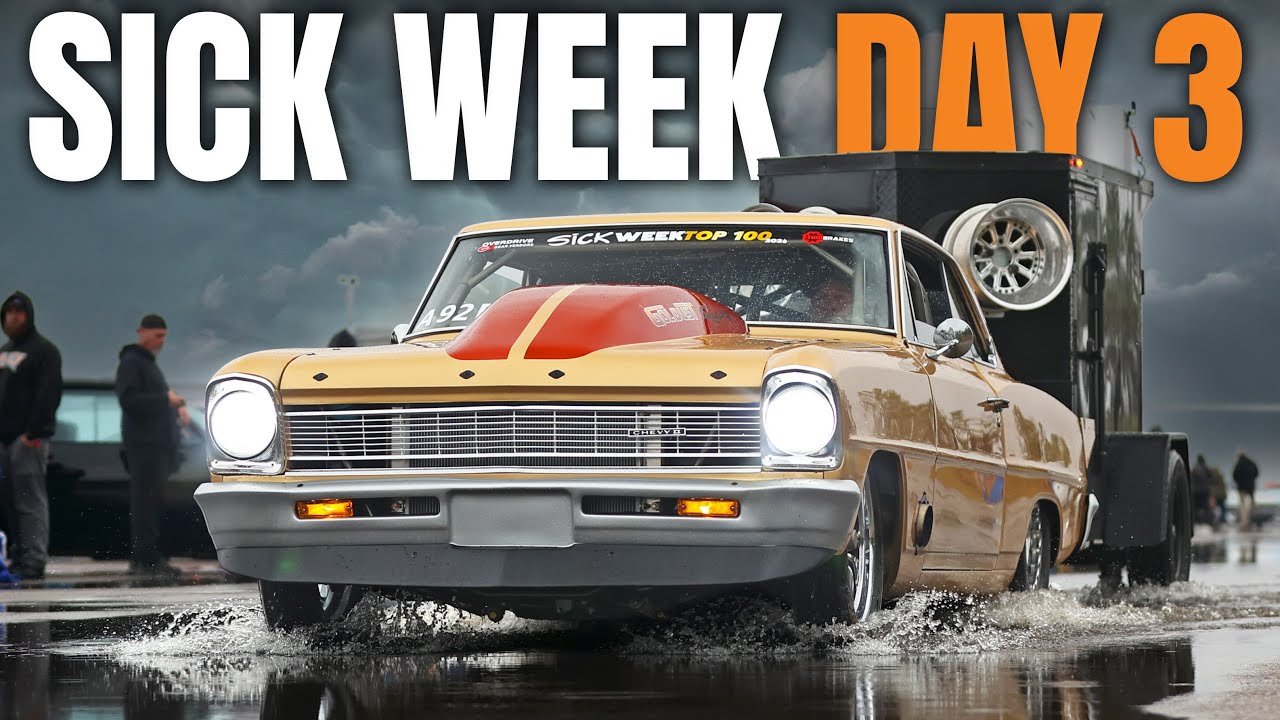 Sick Week Day 3 Video: The Fast Cars Got a Surprise on Day 3 of Sick Week – Rain Delays And 40 MPH Winds!