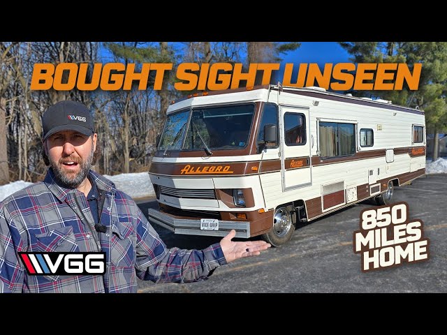 Will This 40 Year Old RV That Derek Bought SIGHT UNSEEN, RUN, DRIVE And CAMP 850 Miles Home?