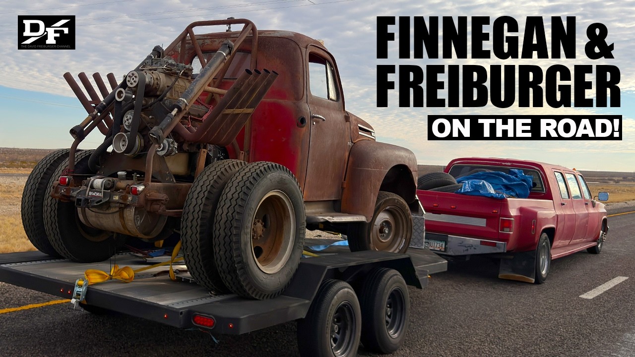 STUBBY BOB, the LIMO TRUCK, FREIBURGER, FINNEGAN, and a Big Road Trip That Sets A Gas Mileage Record! What Could Possibly Go Wrong?