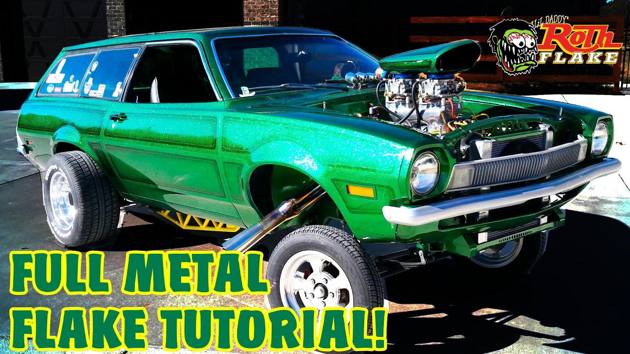 How To Master Metal Flake Hot Rod Paint: This Ford Pinto Street Freak Gasser Hot Rod Is Going To Be Epic! Panels And Flake Baby!