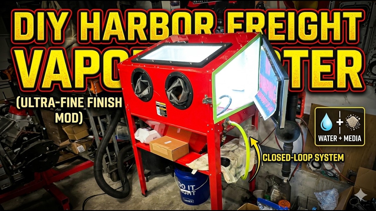 Build Your Own Vapor Blaster At Home With A Harbor Freight Blast Cabinet, Including a Full Parts List!