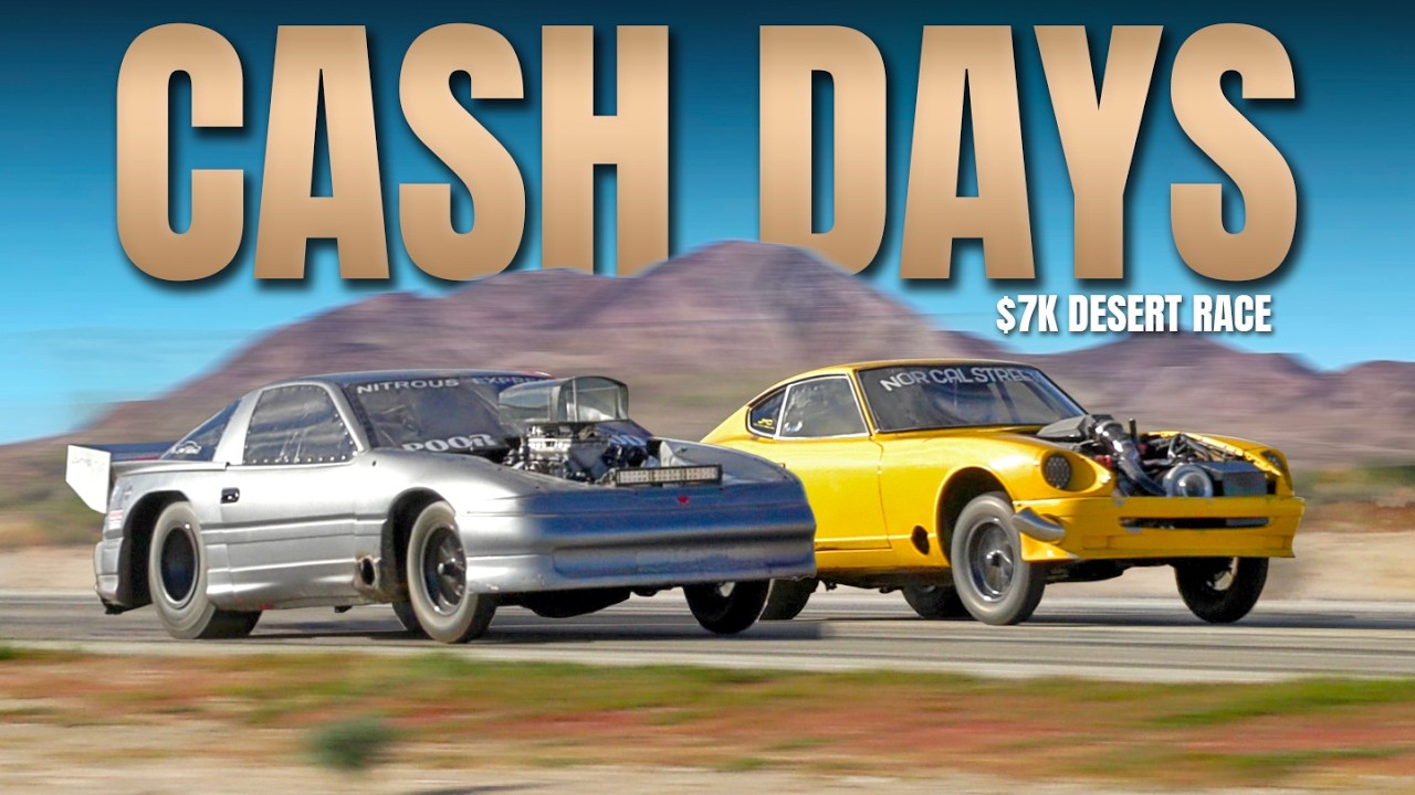 Desert Cash Days Video: Middle Of Nowhere Mexico Street Race For Big Money! Wheels Up On The Street!