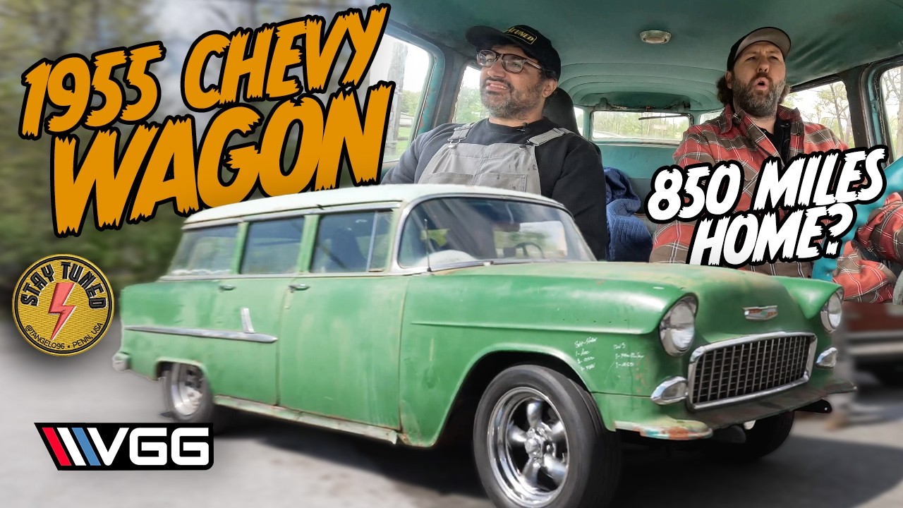Will This 450HP, 5-Speed, 1955 Chevrolet Wagon RUN AND DRIVE 850 Miles Home? @Stay Tuned and @Vice Grip Garage Built This Car In Just DAYS!