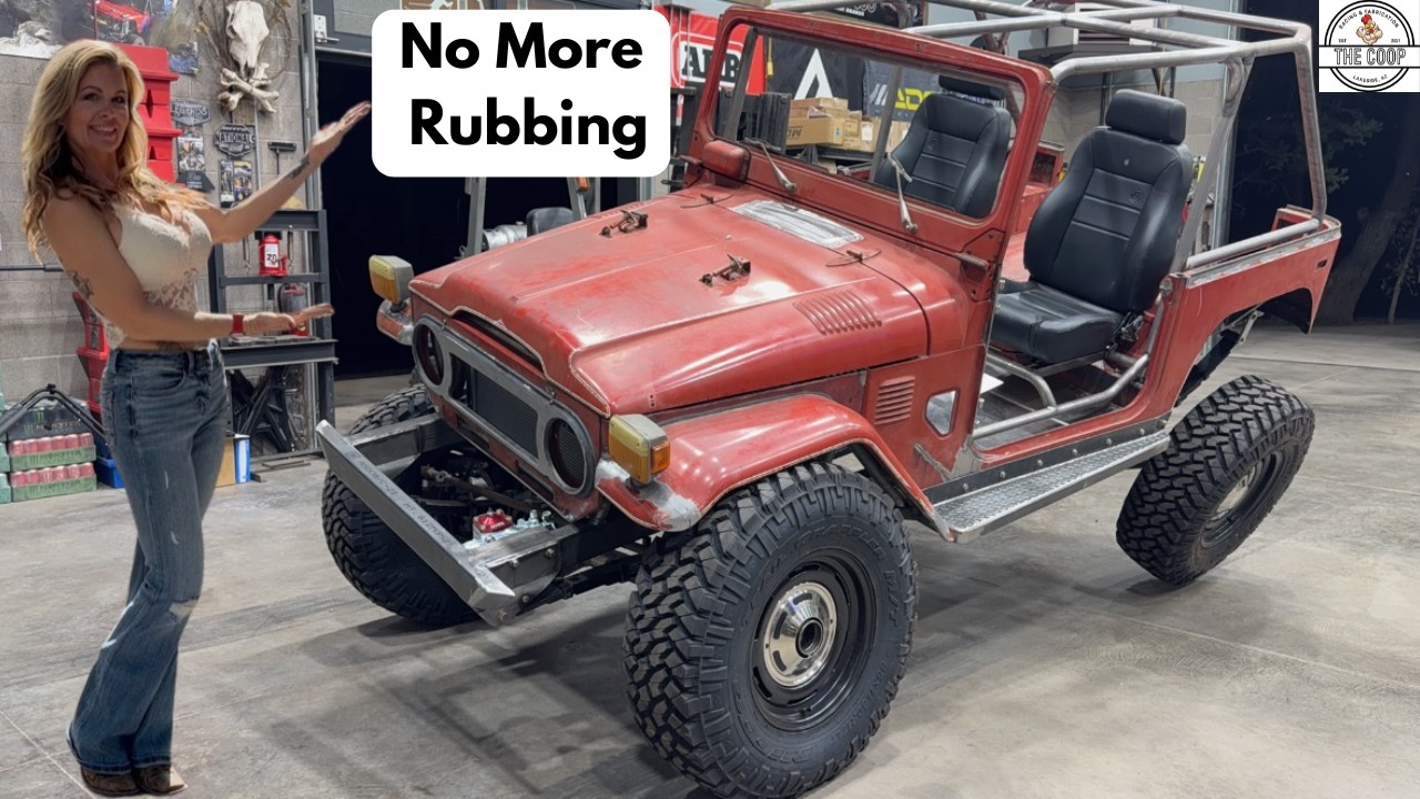 FJ40 Land Cruiser Custom Fabrication: No More Rubbing! Raising Fenders And Dialing In The Steering Setup