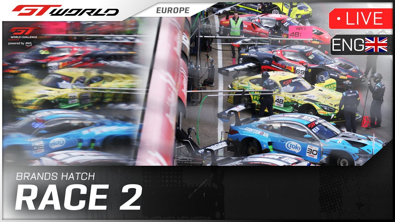 FREE LIVESTREAM: GT World Challenge Europe powered by AWS 2026 At Brands Hatch