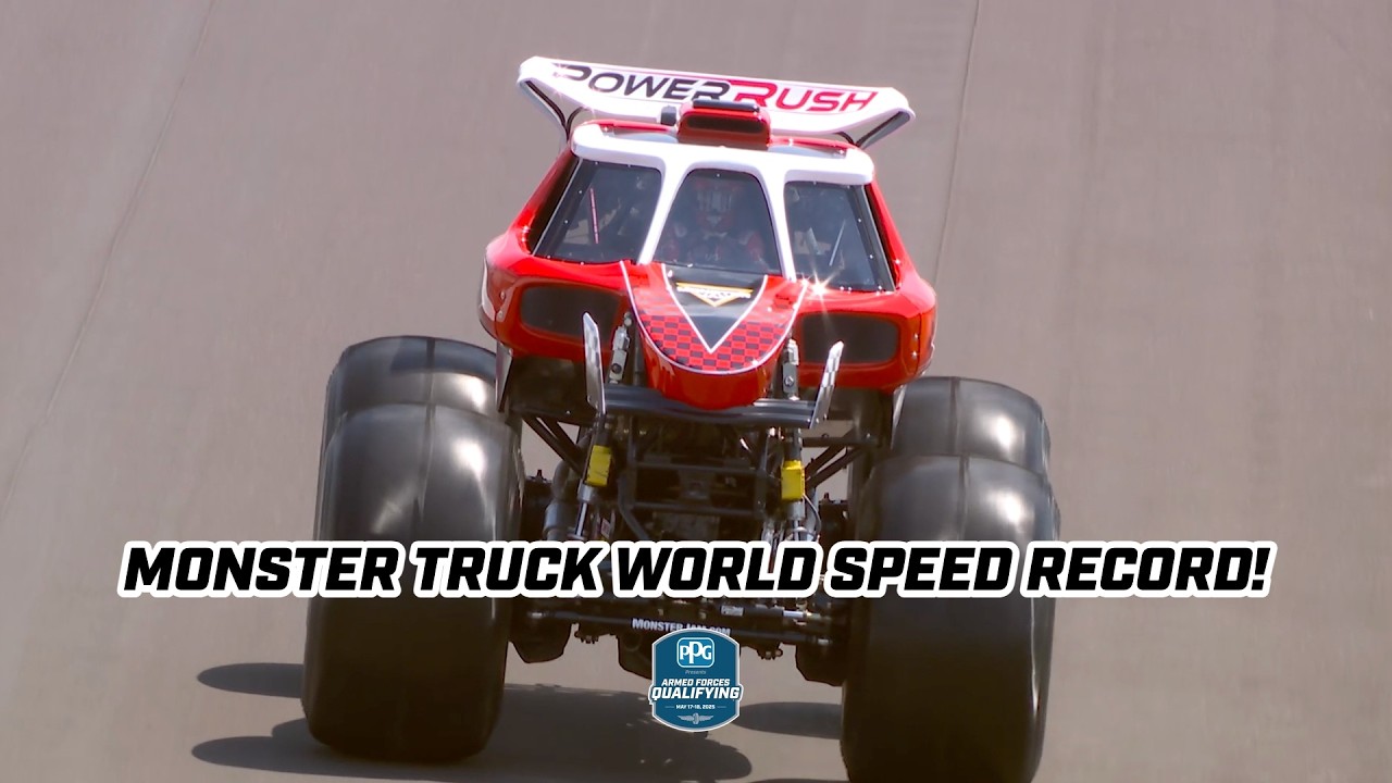 Camden Murphy Sets Monster Truck World Speed Record at Monster Jam at the Indianapolis Motor Speedway