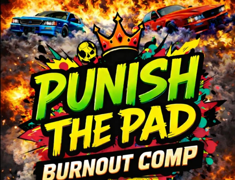 Punish the Pad New Zealand Burnout Competition Video: Destroying Tires, Lighting Fires, and Entertaining The Masses!