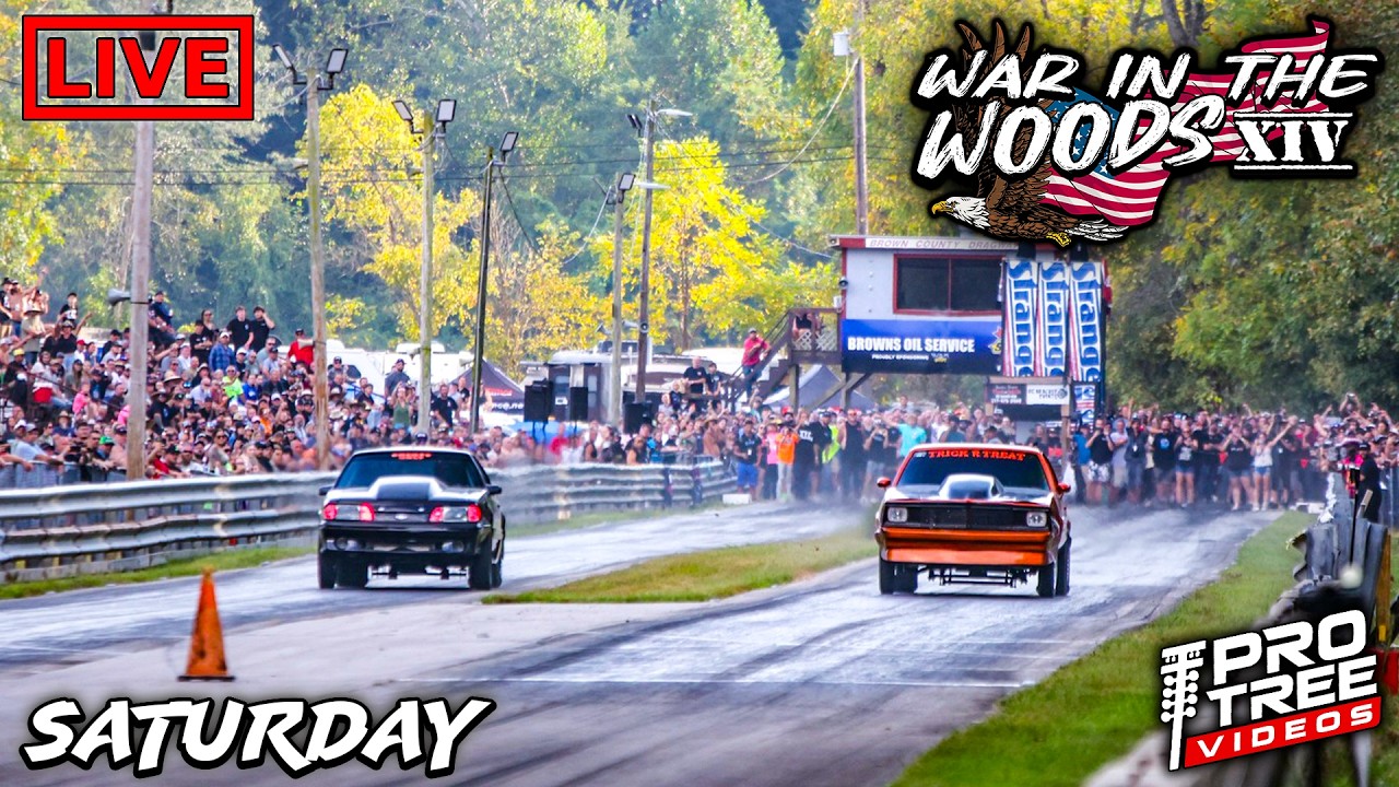 FREE LIVESTREAM: War in the Woods at Brown County Dragway – NO PREP DRAG RACING GREATNESS – Friday