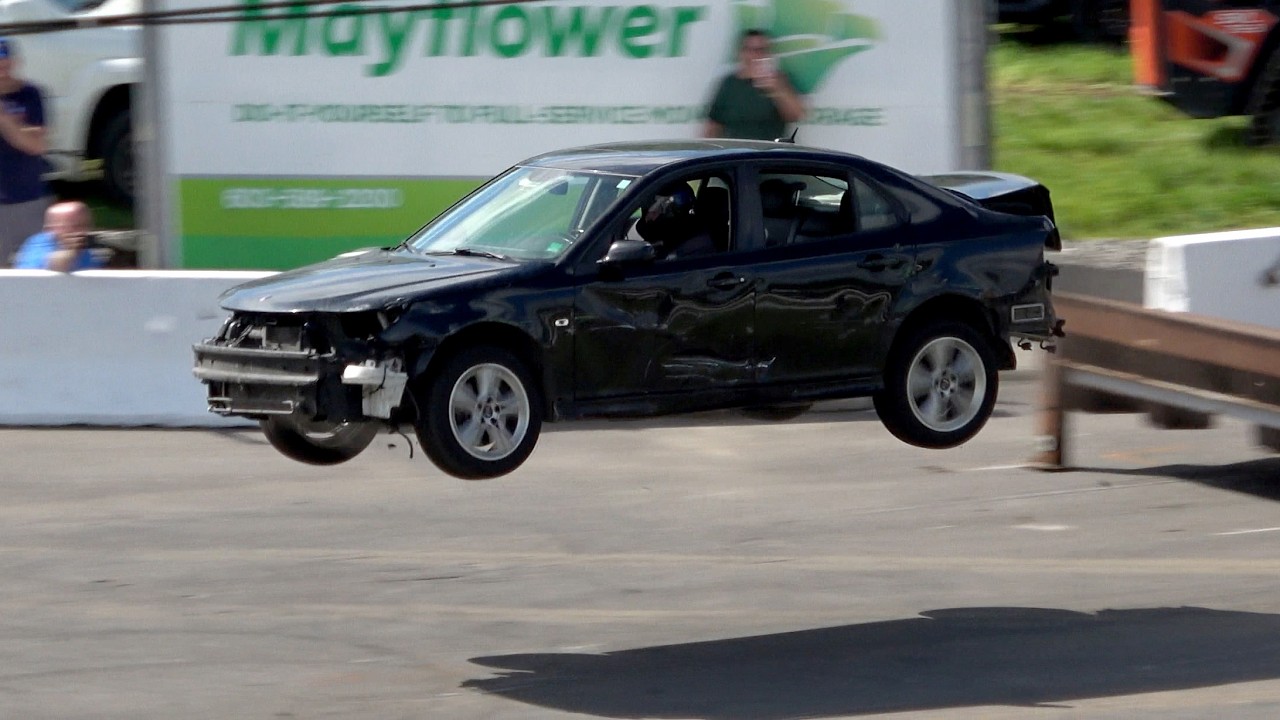 Taking Slow Junk Off The Jumps At The Ramp Contest at Hudson Speedway Memorial Day Thrill Show 2026